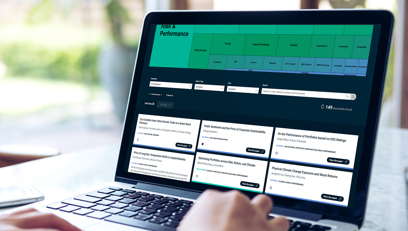 MSCI Sustainability Institute Research Portal