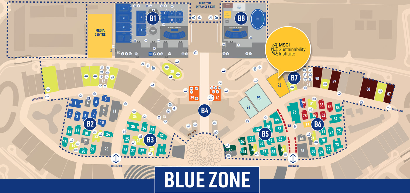 COP28 Roundtable Blue Zone Map