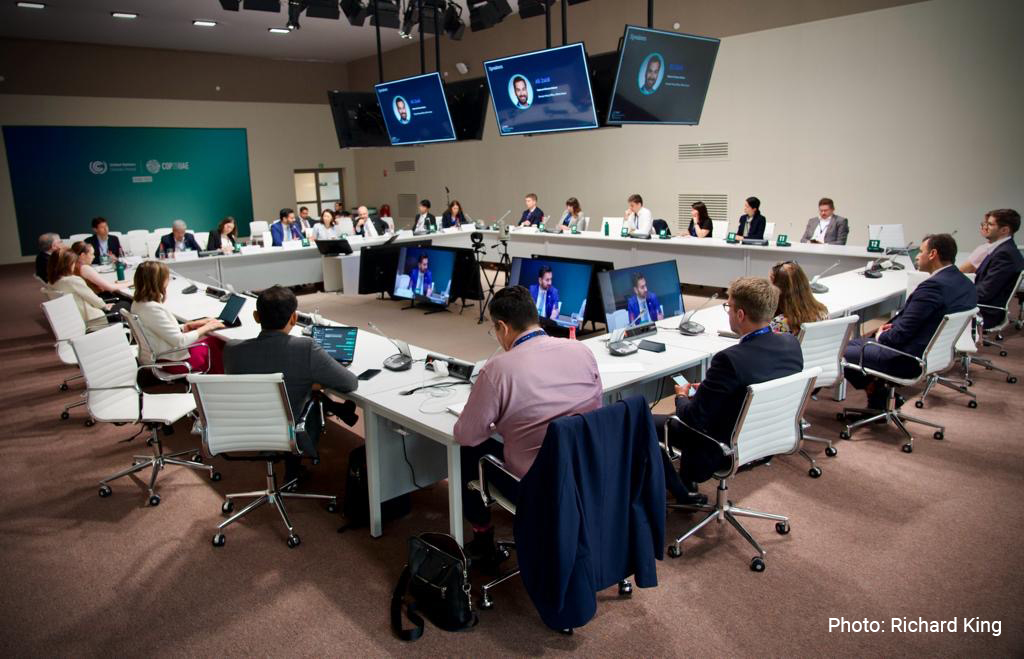 Speakers in discussion at the COP 28 roundtable