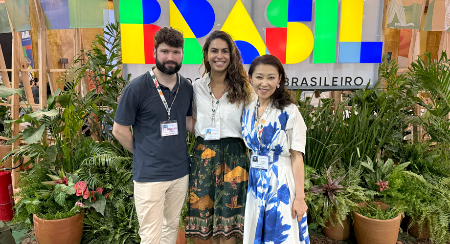 The authors in the COP30 Blue Zone.