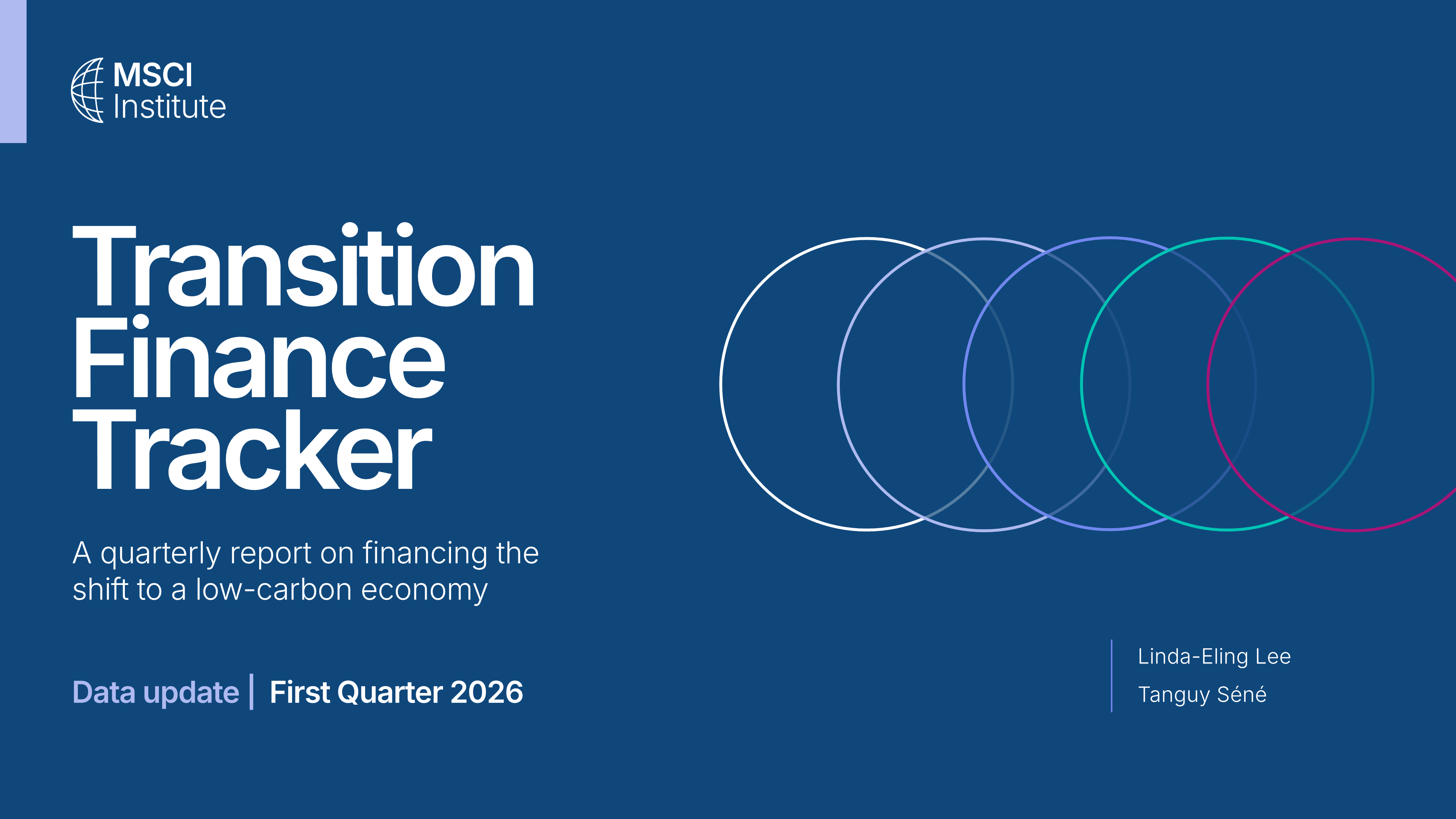 MSCI Transition Finance Tracker Q1 2026 DRAFT